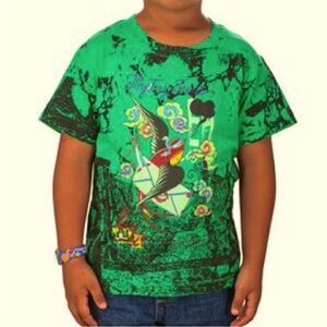 Ed Hardy Kids Green Graphic T-Shirt